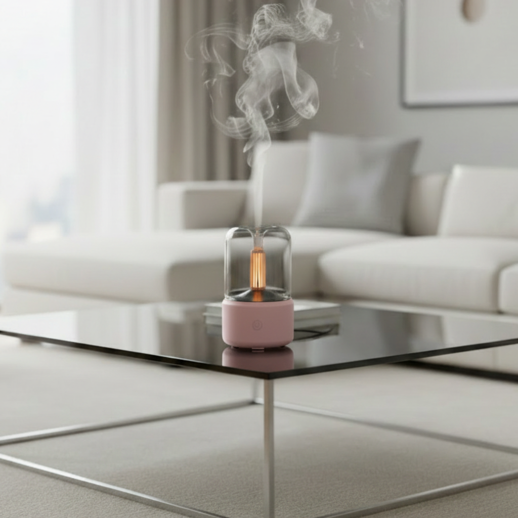 Pink diffuser in black variant scene